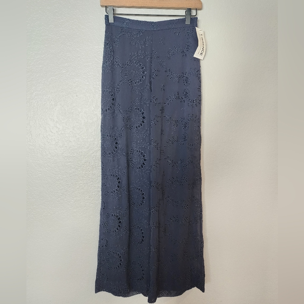 L'Agence Sheer Lace Pants